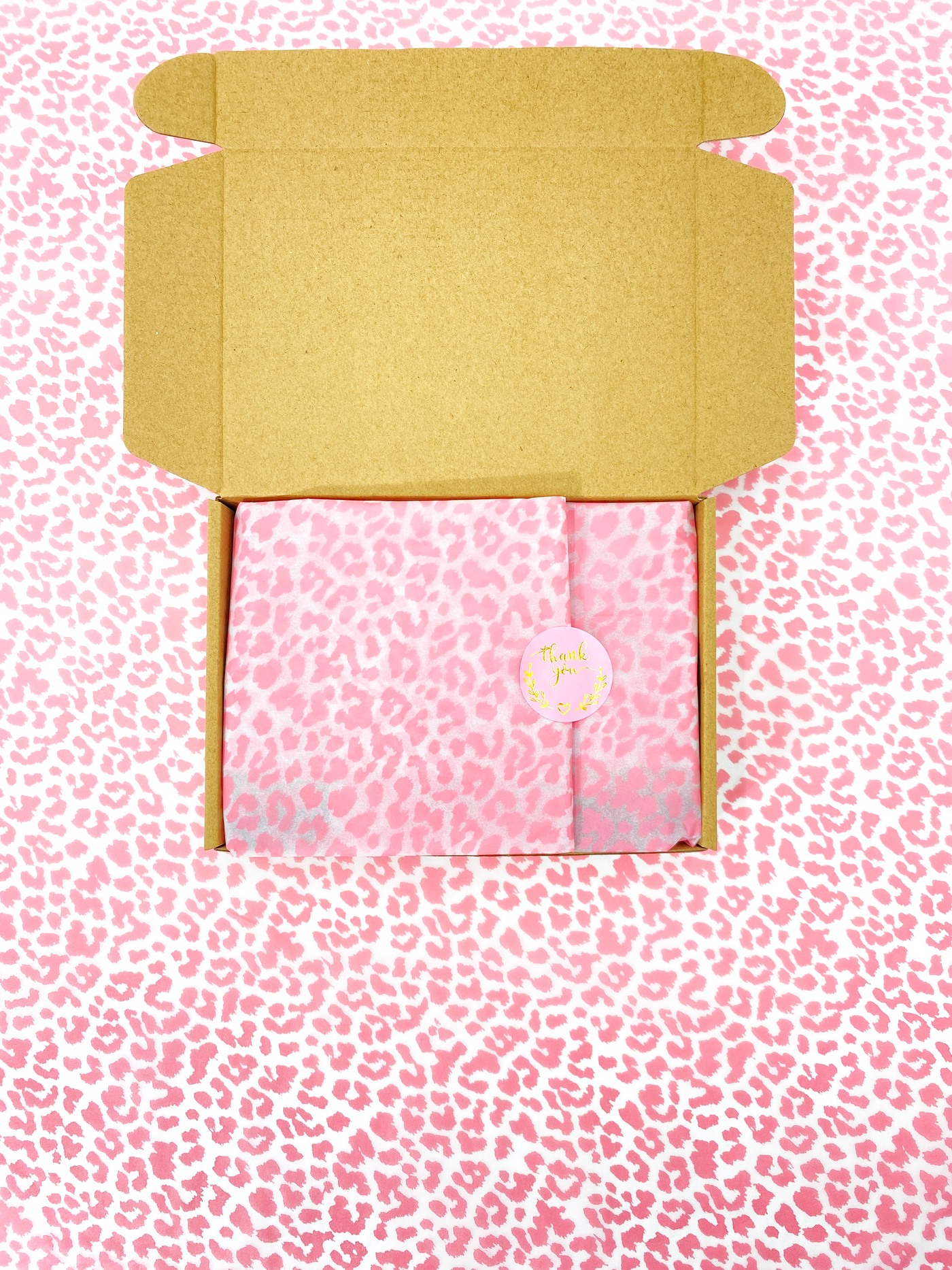 Acid-Free Tissue Paper - Pink Leopard Print